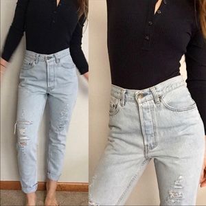 Vintage Levi’s 501 light wash jeans